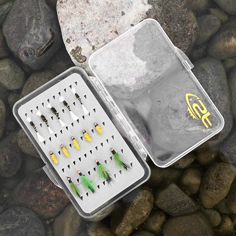 SF Slim Fishing Fly Box Thin Foam Lightweight Trout Flies
