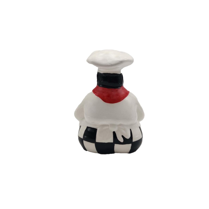 ACK Fat Bistro Chef Ceramic Hand Painted Sponge Holder for