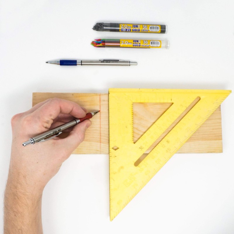 June Gold 36 Coloured Lead Refills, 2.0 mm Extra Bold,