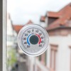 Lantelme Fensterthermometer | Auswahl Bimetall oder Messflüssigkeit | Thermometer mit