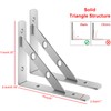 Gearmatte Heavy Duty Shelf Bracket, 10" Stainless Steel L Bracket