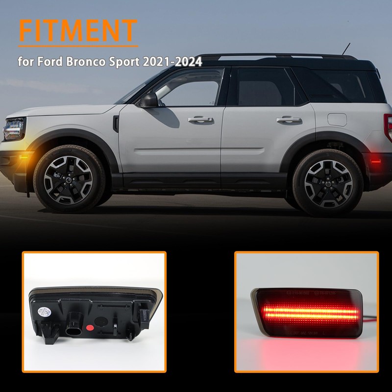 ZDEERAOTO LED Front&Rear Fender LED Side Marker Lights Kit for