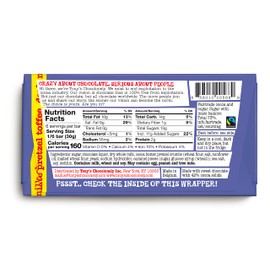 Tony's Chocolonely 42% Dark Milk Chocolate Bar with Pretzel & Toffee - Dark Milk Chocolate, Pretzel & Toffee Chunks, Belgium Chocolate, No Artificial Flavoring, Fairtrade & B Corp Certified - 6.35 oz, 4 Bars