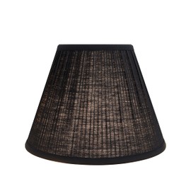 Aspen Creative 59127A Transitional Empire Shape Uno Construction Lamp Shade, Black, 6" Top x 12" Bottom x 9" Slant Height