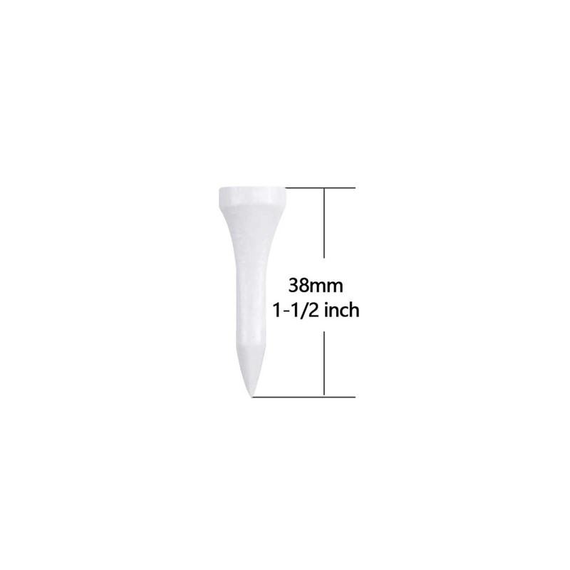 Zivisk Wooden Golf Tees 1-1/2" 100 Count 38mm White