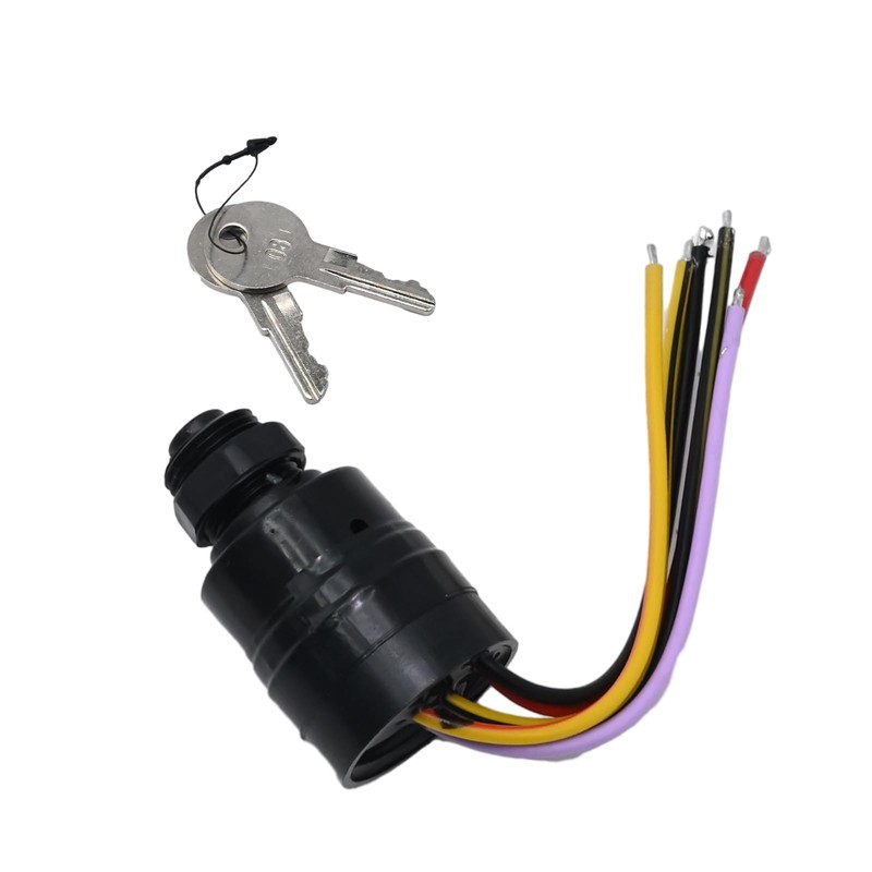 Aynaxcol Boat Ignition Switch with 2 Keys 87-88107A5 Boat Push