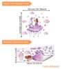 Moon Girls with Cloud Wall Decals for Girls Room, Removable