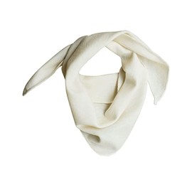 Lilano, Merino Baby Triangular Scarf, 70% Wool (kbT), 30% Silk, 210 g/m², natural