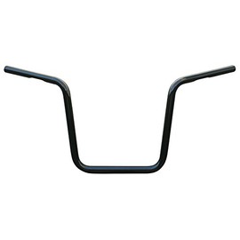 Ultima¨ 1" Black Knurled Handlebars, Medium Buckhorn. Knurled & dimpled. #50-346