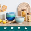 vancasso Bonita 27 Oz Cereal Bowls Set of 6, Blue
