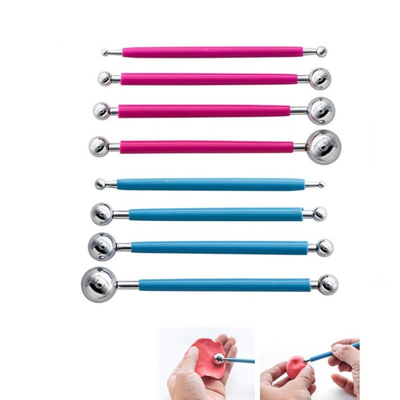 4Pcs Red Metal Ball Caulking Tool Set Tile Caulk Finishing