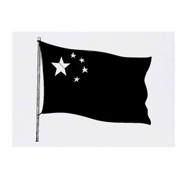 'Waving Chinese Flag' Temporary Tattoo - Water Resistant, Skin-Safe, Non-Toxic Transfer (TO00082747)