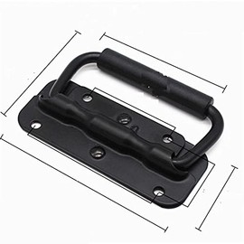 (pont du monde) Handle Rubber Grip Handle, Metal Fittings, Spring Included, 5.5 inches (14 cm), Set of 2