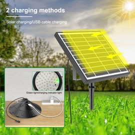 Lixada Solar Powered Pendant Lamp Outdoor IP66 Waterproof Hanging Lights with Remote Controller Garage Light 3 Color Temperatures Dimmable Courtyard Lamp for Barn Farm Garden Yard Patio