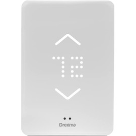 Drexma Smart WiFi Programmable Touchscreen Thermostat for Home with Sensor, LED-touch, built-in GFCI, for Electric Radiant Floor Heating System, for 120-240V Floor Heat Cables, Powered by Mysa, White