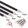 Lamehfyo 6pcs Archery Arrow Point Arrow Target Field Points 70-125