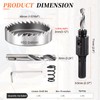 METALLIXITY Hole Saw Kit 48mm (1-57/64"), 4241 High Speed Steel