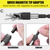 9 Pieces Magnetic Bit Holder 60 mm, Bit Holder Magnetic