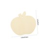 jojofuny 1 Set Apples Shaped Wooden Cutouts DIY Wooden Boards