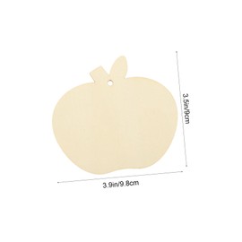jojofuny 1 Set Apples Shaped Wooden Cutouts DIY Wooden Boards for Crafting Durable Premium Wood Material for Home Decorations Educational Projects