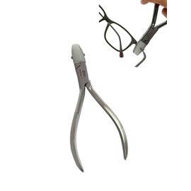 Spire Tools ® Adjusting Eyeglass Arms Frame Pliers Eyeglasses Repairing Plier Flat Nose Nylon Jaw Optical Hand Tool Eye Glasses Repair clamp (Double Nylon Jaws Pliers 2117) | Spire Trade