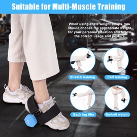 HOMEE Dumbbell Foot Attachment 2PCS,Adjustable Ankle Weights,Monkey Feet Dumbbell Holder,Tibialis Trainer,Ankle Straps for Weight Lifting,Home Gym Equipment for Leg Extensions for Men and Women