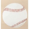 Pepita needlepoint canvas: Baseball, 7" x 7"