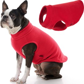 Gooby Stretch Fleece Vest Dog Sweater - Red, Large - Warm Pullover Fleece Dog Jacket - Winter Dog Clothes for Small Dogs Boy or Girl - Dog Sweaters for Small Dogs to Dog Sweaters for Large Dogs