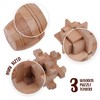 Sharp Brain Zone - 3D Wooden Brain Teaser Pack