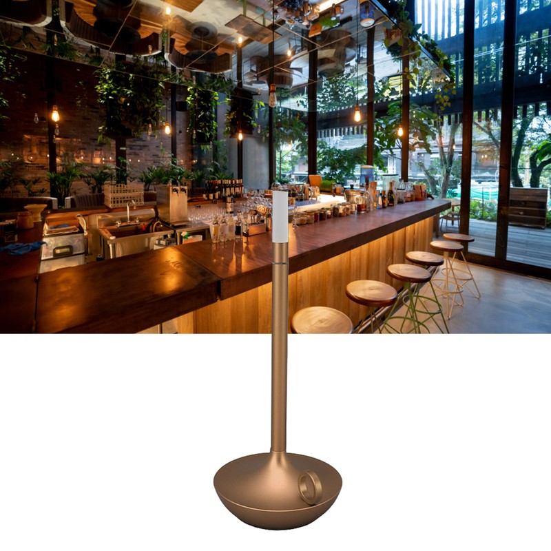Cordless Table Lamp Innovative Candle Shape 3 Levels Brightness Dimmable