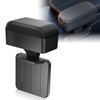 WODHMIEY Universal Car Armrest Box,PU Leather Armrest Extender, Height Adjustable
