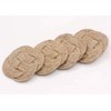Roorkee Instruments India Jute Rope Coaster Set of Four-Nautical Gift-Beach