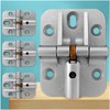 ANTEISI Adjustable 180 Degree Locking Hinges,Zinc Alloy 180 Degree Drop