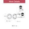 FOCALOOK Women's 925 Silver Earrings, Metal Allergy, Small Earrings, Accessories,