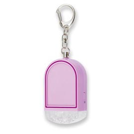 GE085V Glowing Lavender Buzzer, Loud Light, Asuka, 85 dB, Purple, Elementary School Students, Girls, Boys, Adults, Women, Commuting to Work or School, Glitter Hook, LED, Prevents Malfunctions