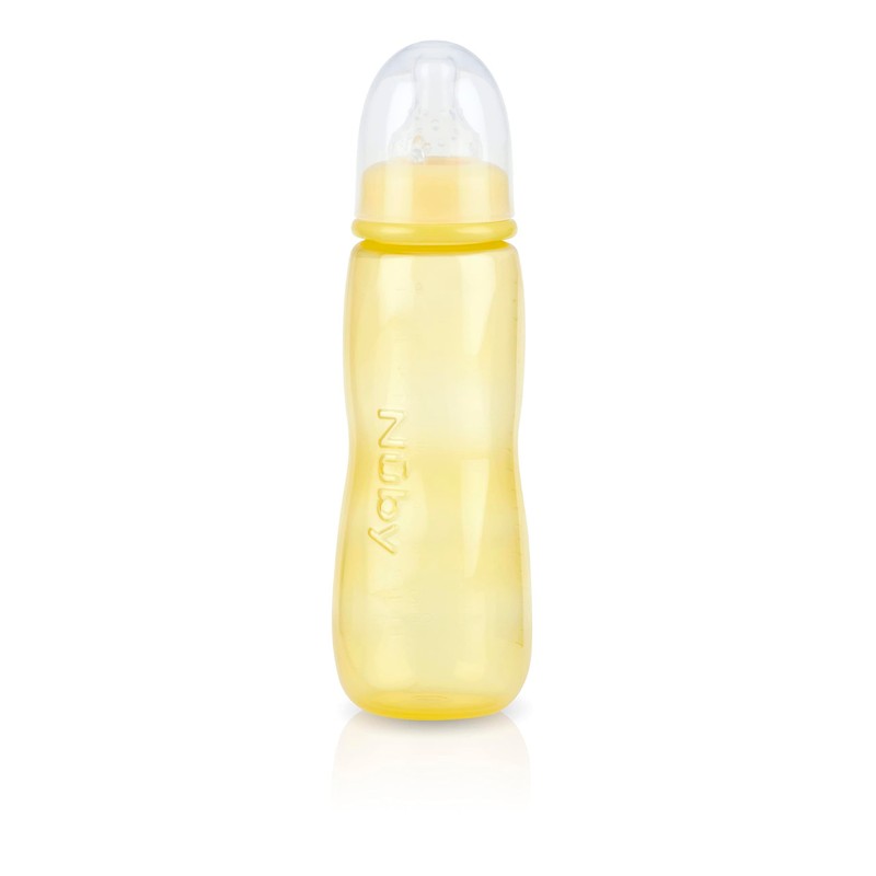 Nuby Standard Neck Tinted Bottle, 8oz, 3+ Months, Single Pack