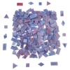Stained Glass Mosaic Tiles 200g 230pcs Square Triangle Diamond Rectangle