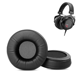 HAIZEEN Ear Pads Compatible with Beyerdynamic Custom One Pro Plus Headphones Ear Pads Replacement Cushions (Protein Leather/Memory Foam)