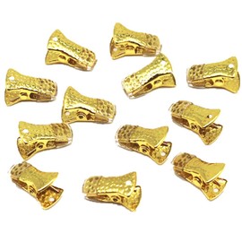 Mimimelon Metal Leopard Clips Alligator Clamps Sweater Cardigan Eyeglass Glasses ID Badges Lanyards Jewelry Grip Clip-12 Pack gold