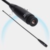 Zerone 38 cm Walkie Talkie Antenna, SMA Plug 144/430MHz Antenna