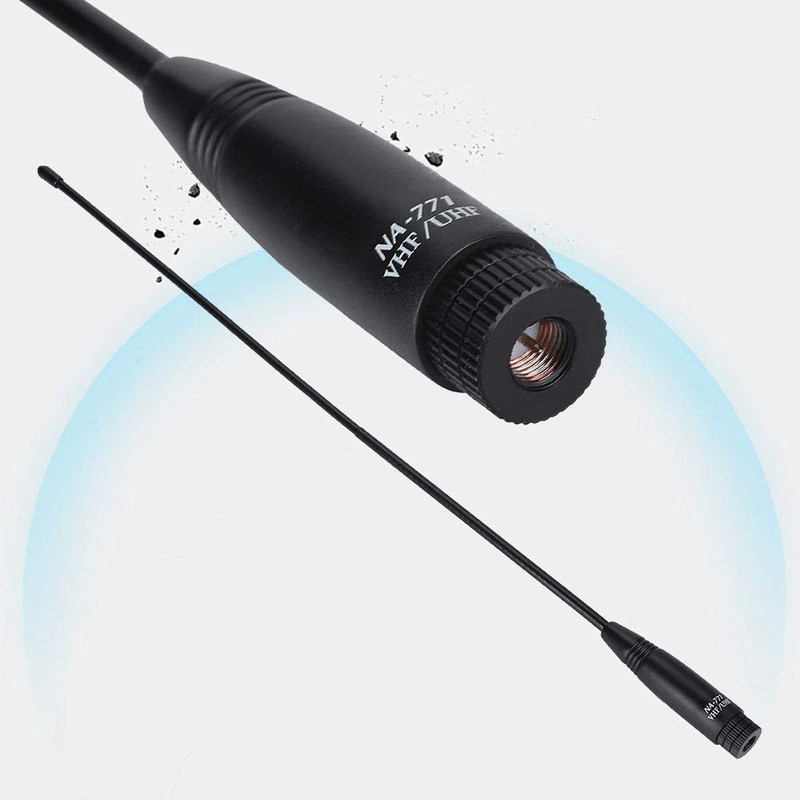 Zerone 38 cm Walkie Talkie Antenna, SMA Plug 144/430MHz Antenna
