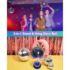 Disco Ball with Motor with Remote and Lights, Palujorty 5-9