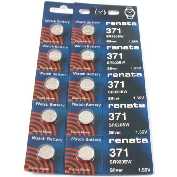 #371 Renata Watch Batteries 10Pcs