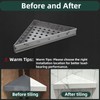 Floating Corner Shower Bench Kit-Custom Tile Shower Corner Seat,Wall Mount