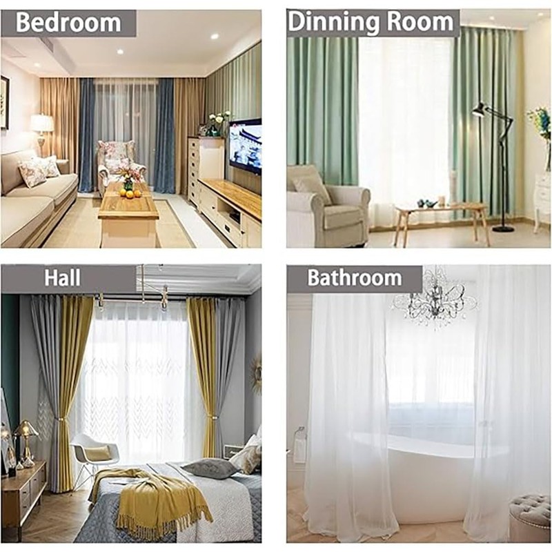 Curtain Tiebacks, 2 Pieces Tiebacks for Curtains, Pearl Window Holdbacks,