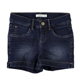 NAME IT Salli Girls' Slim Denim Shorts Colour: Medium Blue Denim, Medium blue (medium blue denim)