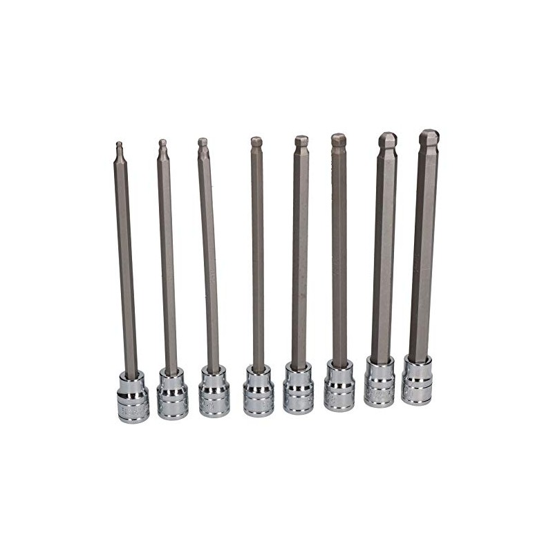 3/8" Drive Metric Extra Long Allen Hex Key Ball Ended