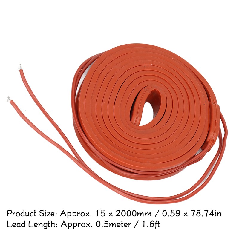 Silicone Heating Tape Belt Waterproof Flexible Heater AC 150W for