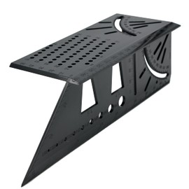 3D Mitre Angle Black Dovetail Template for Finger Tines, 45°/90° Angle, Drilling Template, Marking Gauge, Angle Measure, Stop Angle, Ruler, Scribing Aid