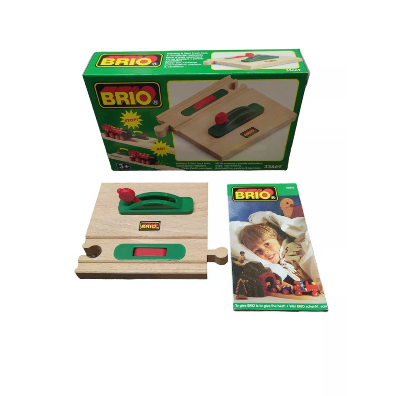 BRIO Autostop & Start Track Pack Wood Train Railway Accessory